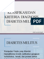 Kriteria Dan Diagnosis DM