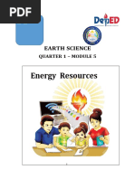 Energy Resources: Earth Science