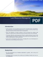 Land Resource Management: Riddhesh Chonkar SY M-Plan