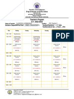 Department of Education: Teacher's Program S.Y. 2022-2023