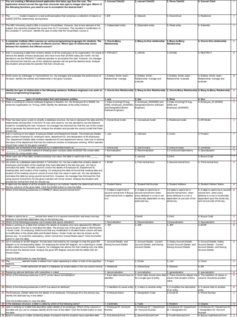 Data Processing and Analysis Techniques | PDF | Database Index ...