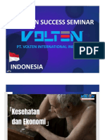 Volten Success Seminar: Pt. Volten International Indonesia