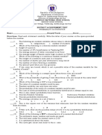 District Achievement Test Name: Directions: Read Each Statement Carefully. Write The Letter of Your Answer On The Space Provided