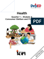 Health: Quarter 1 - Module 4: Consumer Welfare and Protection
