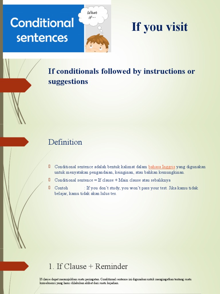 If Conditionals Followed by Instructions or Suggestions | PDF