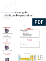 Machine Learning For Halide Double Perovskite: Ta Thanh Long