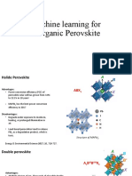 Machine Learning For Inorganic Perovskite