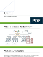 Unit I: Web Designing Principles