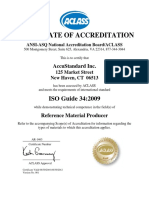 Certificate of Accreditation: ISO Guide 34:2009