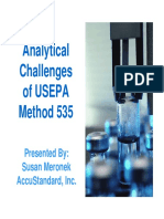 Analytical Challenges Challenges of Usepa of Usepa Method 535