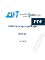 Level I - Financial Reporting and Analysis: Income Taxes