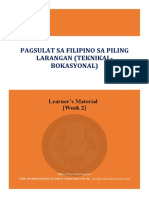 APPLIED FILIPINO (Teknikal-Bokasyonal) W2