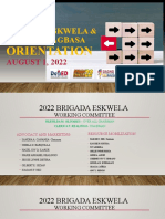 2022 Brigada Eskwela Orientation Agenda