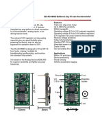 Features General Description: DE-ACCM3D Buffered 3g Tri-Axis Accelerometer
