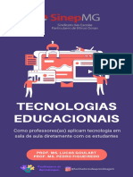 E-BOOK TECNOLOGIAS EDUCACIONAIS: Como Professores (As) Aplicam Tecnologia em Sala de Aula Diretamente Com Estudantes