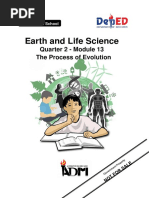 Earth and Life Science: Quarter 2 - Module 13 The Process of Evolution