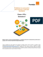 Probleme GeoGebra Clasa VIII Sem 1