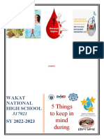 5 Things To Keep in Mind During Menstruati: Wakat National High School SY 2022-2023