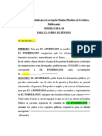 MODELO - Nro - 04 para Cobro de Pension