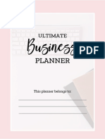 Ultimate Business Planner A 5