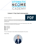 Learn how to mix like the pros with Graham's 5 day email autoresponder