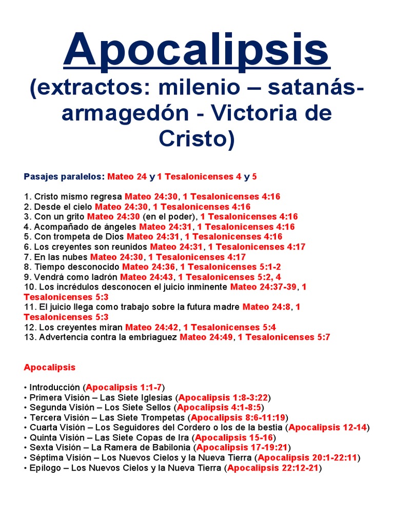 La Segunda Venida de Cristo y el Juicio Final según el Apocalipsis y ...