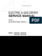 Electric & Gas Dryer: Service Manual