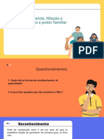 Seminario Civil V - Autoridade Parental, Filiação e Reconhecimento e Poder Familiar