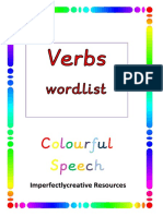 Verbs Word List