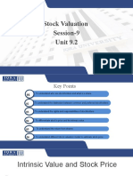 Stock Valuation Session-9 Unit 9.2