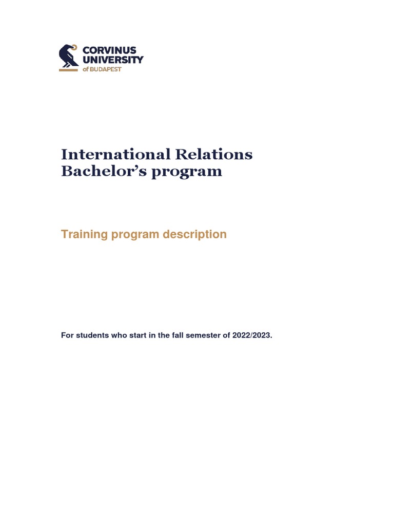 bachelor thesis international relations