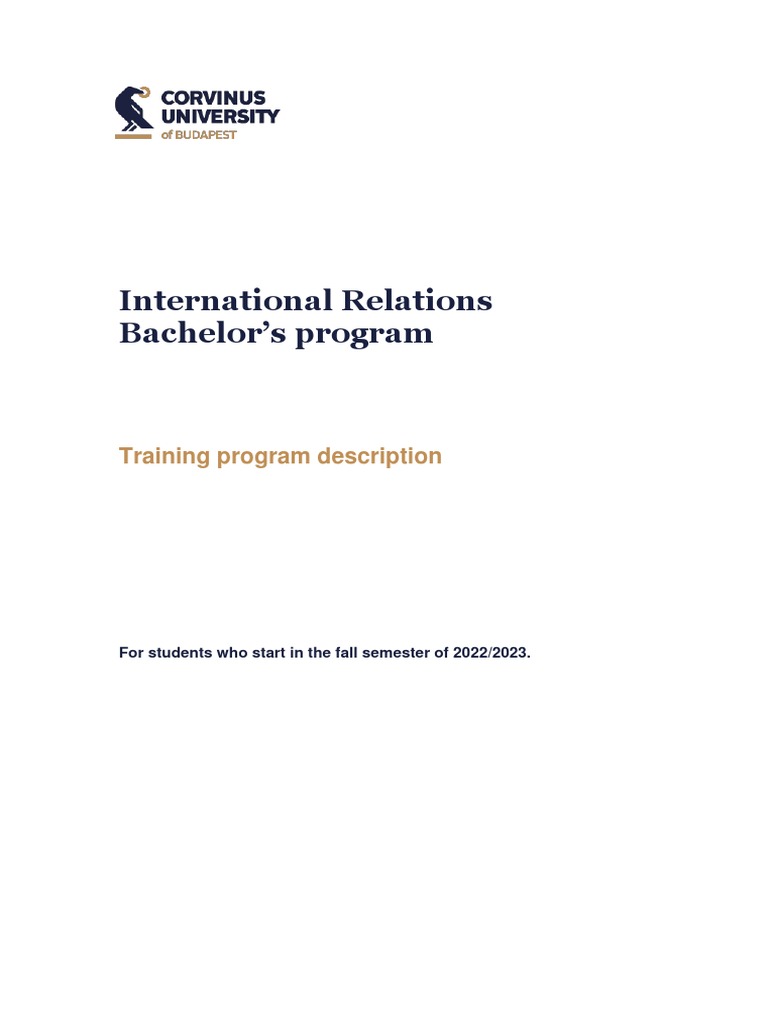 bachelor thesis topics international relations