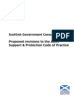 Scottish Government Consultation Proposed Revisions To The Adult Support & Protection Code of Practice