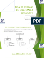 CULTURA DE IDIOMAS MAYAS DE GUATEMALA Calendario Maya