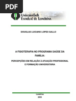 A FISIOTERAPIA NO PROGRAMA SAÚDE DA