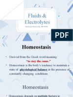 Fluids & Electrolytes Homeostasis