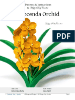 Ascocenda Orchid - Eng HappyPattyCrochet