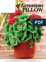 AA 885036E Pot of Geraniums Pillow