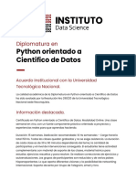 Brochure Diplomatura en Python Orientado A Cientifico de Datos