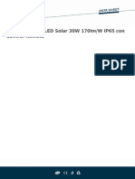 Foco Proyector LED Solar 30W 170lm - W IP65 Con Control Remoto