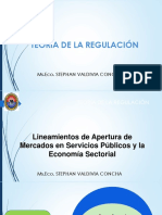 Semana 11 y 12 - Lineamientos de Apertura de Mercados en Servicios Públicos y Economía Sectorial