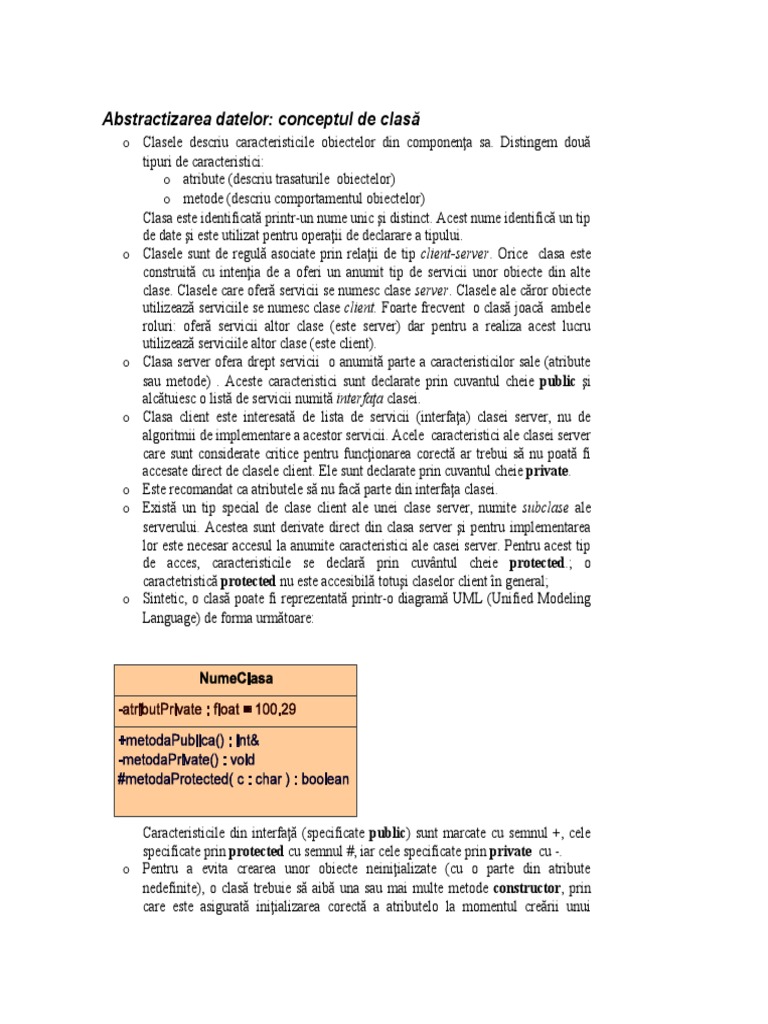 Programare Orientata Pe Obiecte | PDF