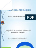 Semana 5 - Regulación de Monopolios Naturales Con Información Completa - 1er y 2do Mejor