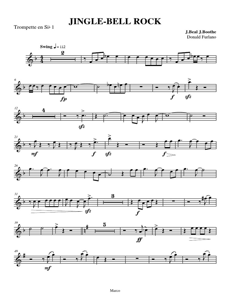Jingle Bells Rock Trompette en Sib 1 PDF