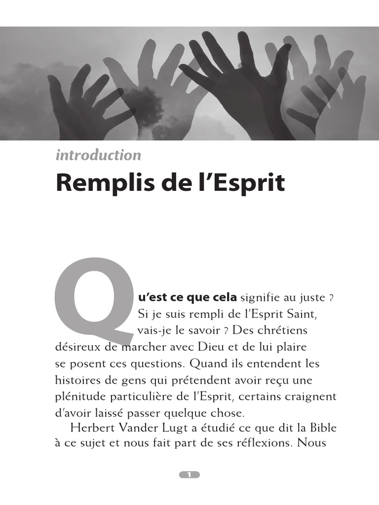 Remplis Du ST Esprit | PDF | Saint-Esprit | Baptisme
