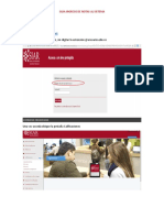 Guia para subir las notas al sistema