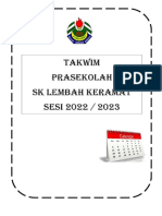 Takwim Prasekolah 2022-2023