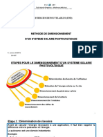 Exposé Sur Le Dimensionnement D'un Système Solaire Photovoltaïque