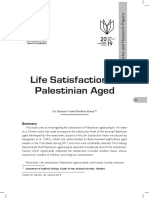 Life Satisfaction of Palestinian Aged