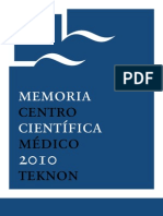 Memoria Científica Teknon 2010 